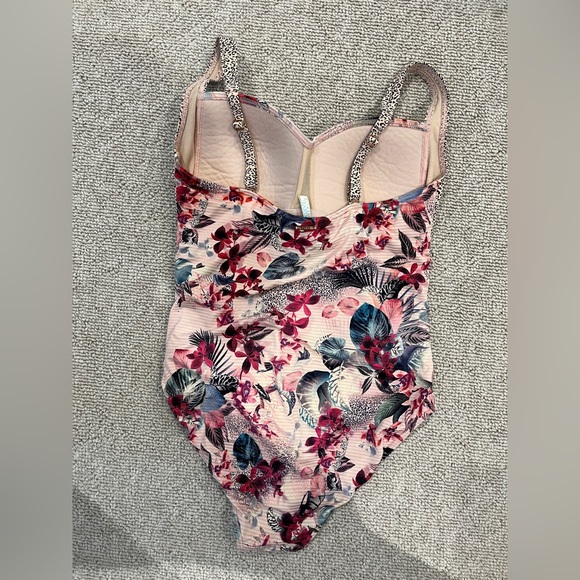Sea Level Floral Palm Leaf Animal Print Swim Suit One Piece Body Tropical 10 L - Picture 5 of 8